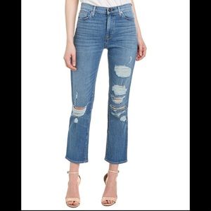 Hudson Jeans Zooey High Rise Straight Crop in Kool